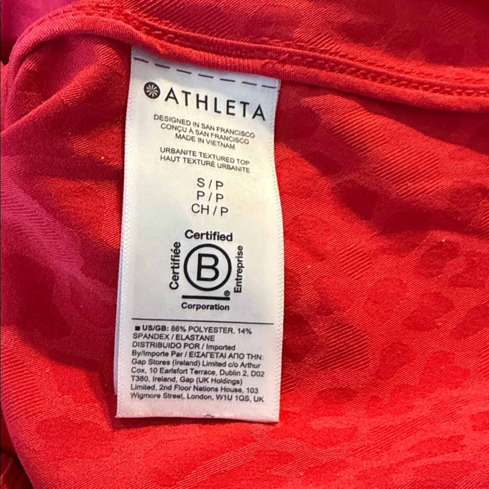 Small Red Athleta Button Down - image 4